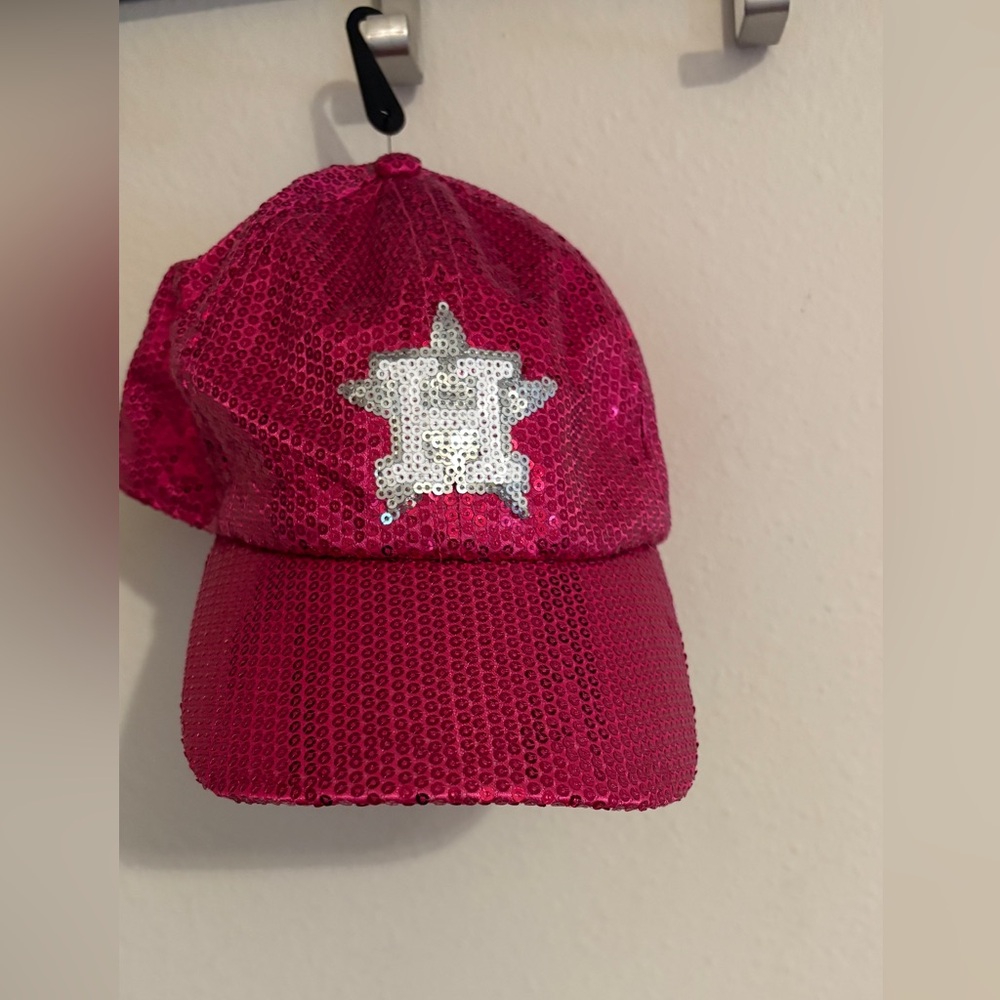 Houston Astros Pink Kid’s Sequin Cap NWOT